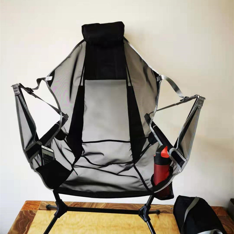 Camping Leisure Beach Aluminum Alloy Folding Rocking Chair