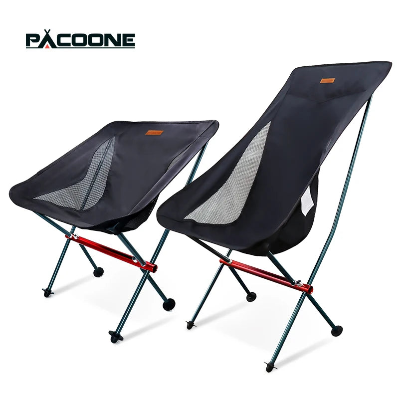 PACOONE Travel Ultralight Folding Chair Detachable Portable