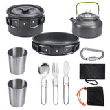Camping Cookware Kit Outdoor Aluminum