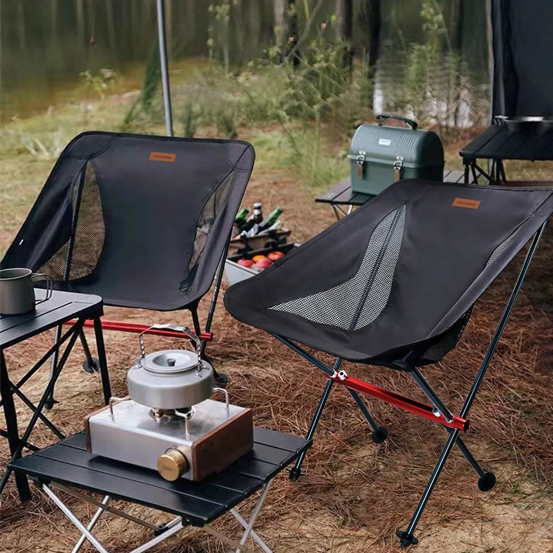 PACOONE Travel Ultralight Folding Chair Detachable Portable