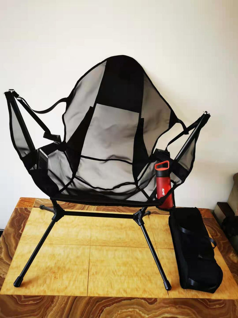 Camping Leisure Beach Aluminum Alloy Folding Rocking Chair
